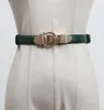 Belts Luxury Design Women Plain Genuine Leather Slim Belt Ladies Adjustable Hook Buckle Waist Strap Cowhide Jeans CintureBelts