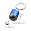 Voiture 6 vitesses Gearbox Gear Keychain Fidget Toys Porte-clés en métal Dés Ventilation Artefact Fingertip Nouveauté Sensory Autism Needs Anxiety Reliever Toy