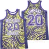 Man High School Montverde Academy Basketball 20 Ben Simmons Jerseys Marble Moive Hip Hop Ademend Pure Cotton Team Color Purple Hiphop Sport Goede kwaliteit