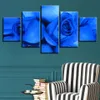 Beautiful BlueRose Canvas Stampe HD Poster Decorazioni per la casa Immagini di arte della parete 5 pezzi Dipinti d'arte Senza cornice