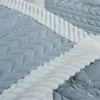 Stuhlabdeckungen Einfache moderne Makaroon-Farbstoff-Stoff-Sofa Handtuch weiße Kante mit Rock nicht rutschfest