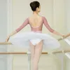 Scene Wear Professional Performance Ballet Swan Lake Tutu White Black Elastic midja Vuxen Ballerina Hard Mesh Tulle kjol Tutus med trosor