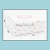 Autres fournitures de fête festives Home Garden Bing14X14X5CmWhite Cherry Print Magnetic Gift BoxPaper Box Packaging For /ChocolateWedding Gu