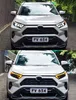 Reflektor stylizacji samochodów dla Toyota Rav4 LED Light 20 19-2022 DRL Turn Signal Sygnał Anioła Anioła Reflektory