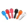 10 colors New Hunting Knives Safety Keychain Set Wholesale Self Defense Keychain Bulk Alarm Keys Whistle