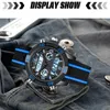 Montre-bracelets Sports Men sur la mode Horloge LED imperméable Double affichage Quartz Digital Wristwatch Alarmes Montres pour Relogio Masculinowristwa