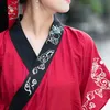 エスニック服の夏の女性男性中国語の伝統スルドレスハンフ半袖刺繍タンスーツパフォーマンスステージ衣装コスプレコスチャム