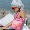 Barn Shell Storage Bags Beach Sand Leksaker Samla Bag Mesh 3D Circular Bucket Små påse Travel Outdoor Net Tote Zipper Portable Organizer BE8020