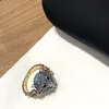Luipaard hoofdring heren ontwerper diamanten ringen sieraden voor dames unisex leeuw tijger goud mode paar g ring party engagement 2205074d