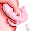3 i 1 dildo vibrator tunga slickande klitstimulator kvinnlig onanator fjärrkontroll anal plugg rumpa sexiga leksaker för par