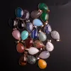 Hänge halsband mode kvinnor bulk fabrik utlopp hänger natursten kristall kvartspendel charms halsband för smycken makingpendant