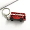 Pendentifs de Style britannique cabine téléphonique rouge/Bus de Londres/boîte aux lettres modèle porte-clés 3D pour