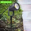 LED Landscape Spotlights Outdoor Lawn Lamps 5W 120V LED -landskapsbelysning med Plug 3000K Metal Ground Stake IP65 Vattentät för Yard Garden