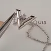 Luxe designer ketting klassieke set auger dubbele letter v high-end mode essentiële mode vrouwen en mannen sieraden cadeau no box