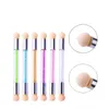 Fiore all'ingrosso che punteggia arrossire set di pennelli per unghie Art Color Gradient Sponge Pen sostituibile Head Design Polish Gradient Nail Tool