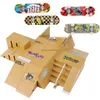 Finger Skateboards Skate Park Ramp Parts for Tech Practice Deck Children Gift Set Fingerboard Toys 220608