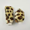 Steering Wheel Covers 3pcs Car Cover Supplies Non-slip Soft Leopard Print Plush Stretch StripSteering