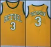 3 Maglia Allen Iverson 33 Maglia Patrick Ewing NCAA Georgetown Hoyas Bethel High School Maglia da basket cucita College 5 Jalen Rose Michigan Wolverines Wears