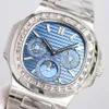 Классические мужские часы Механические автоматические часы Sapphire 40 -мм водонепроницаемые наручные часы Бизнес.