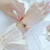 Bangle Korean Fashion Ins Einfache Persönlichkeit Titan Edelstahl Weibliche Armband Blackwhite Kubikzirkonia Manschette Banglebangle