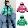 Filles hiver vers le bas matelassé veste filles pur coton épais coloré à capuche pain veste bébé fille chaud décontracté coton veste J220718