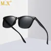 MX نظارة شمسية للجنسين مربع نظارات الشمس خمر نظارة شمسية مستقطبة للنساء الرجال W3399 220510