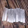 Runyangshi 10 pezzi bastoncini di cristallo di selenite naturale chip di gesso quarzo bianco minerali grezzi punto campione Heali Qyldiq consegna goccia 2021 Pend