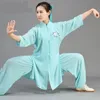 Ropa étnica Tai chi uniforme wushu traje de guerra chino