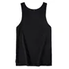 summer Sleeveless O-neck Long Men Basic T Shirts / Cotton Lengthen Casual Vest top 4 color size M-XL W220426