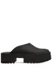 Designer Clog Glides Fashion Slippers Pool Rubber Sandals 55mm Platform Perforated Slides Storlek Euro 35-41
