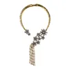 Colliers Vintage ethnique Tribal ouvert collier ras du cou femmes cristal gland pendentifs bijoux déclaration grand collier collierChokers ChockersChoke