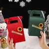 Opakowanie na prezent świąteczny torebka Kraft Paper Torka Opakowanie praktyczne wykwintne przyjęcie walentynkowe Dekoracyjne Boxgift