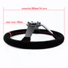 14inch Ralliart Suede Leather Deep Dish Drift Sport Steering Wheels For Mitsubishi8229539