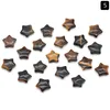 15mm Natuursteen Pentagram Standbeeld Rozenkwarts Amethist Healing Crystal Edelstenen Sterpatroon Mini Ornament Aquarium Decor