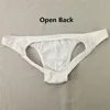 Unterhosen Herren Rückenfreie Unterwäsche U Convex Crotch Briefs Sexy Gay Penis Pouch Tanga Open Male Cotton Jockstrap Solid ColorUnderpants