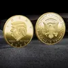 Donald Trump Commemorative Coin Crafts 2017-2024 Presidente estadounidense Monedas de oro Badge Metal Craft para la recolección Inventario al por mayor