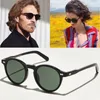 Rund polariserade solglasögon man Johnny Depp Sun Glasses Woman Märke Vintage Acetate Driving Shades Lemtosh Night Vision Goggles Wit6374743