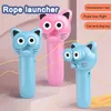 Rope Launcher Propeller Zip String Fidget Toys Sensory Stress Relieve Toy Autism Anti Stress Plastic Bellows for Children Handheld Electric Gifts 02
