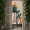 日本のドアカーテン印刷されたパーティションキッチン戸口装飾植物シンプルなドレープカフェレストランの装飾NorenカスタマイズL220711