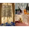 3x 300LED Icicle String Lights Christmas Fairy Garland Outdoor For Wedding Party Curtain Light Decoration Y200603