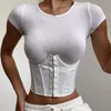 Riemen dames korset taille riem vaste kleur zwart witte sexy brede elastische stropdas bodycon wasspie mode riemelsbeltels