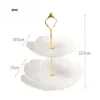 Dishes & Plates Tier Stainless Steel Cake Stand Afternoon Tea Wedding Party Tableware Bakeware Shop Three Layer Rack ZP1224