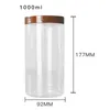 DIA 89mmの空の透明なペットプラスチック食品包装びんの白い黒い澄んだ褐色ねじ蓋詰め替え可能な容器キャンディーポットプラスチックヘアワックスジャー800ml 1000ml