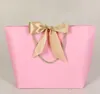 Sac cadeau en papier 5 couleurs avec poignée en ruban, sac à vêtements de couleur, emballage de vêtements pour enfants, sac en papier cadeau