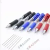 Druk op Pen K35 gelpen 05 mm Red Blue Black Refill Bullet Head Signature Pen Scrapbook School Office Stationery Supplies 220714