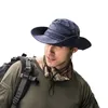 Bérets Hirigin Boonie Bucket Hat 2022 Casquette de pêche Randonnée Chasse Bord Safari Été Hommes Soleil En Plein Air Pliant Pêcheur ChapeauBerets2365