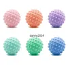 Wholesale yoga fitness spikey Spiky ball Convex point massager for foot muscle body physical relaxation pocket tool Nature Rubber Lacrosse Balls