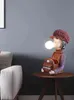 Lampe de table de dessin animé nordique moderne salon enfants princesse chambre lampe de chevet net chambre rouge mignon anniversaire decora H220423