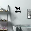 Akita Dog Key Rack Leash Hanger - 9 بوصات عريض/6 بوصات جدار معدني عريض