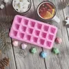 18 Cavity Diamond Silicone Mold för Candy Chocolate Cake Jelly och Pudding Non-Stick Ice Cube Mold Baking Tools DH8482